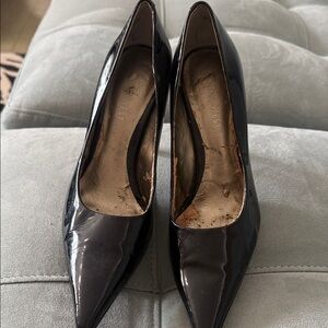 Nine West Glossy Black Heels